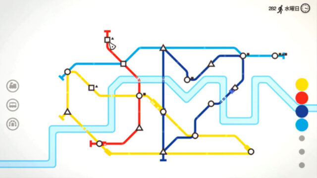 【スイッチ】地下鉄パズルゲーム『Mini Metro』は単純だけど気づけば遊びたくなるスルメゲー
